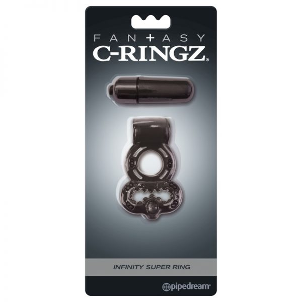 Fantasy C-Ringz Vibrating Infinity Super Ring Black