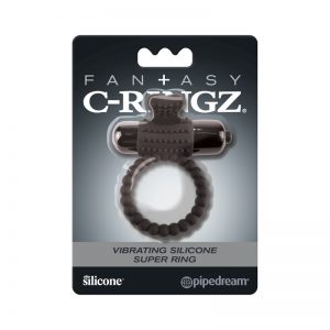 Fantasy C-Ringz Vibrating Silicone Super Ring Black